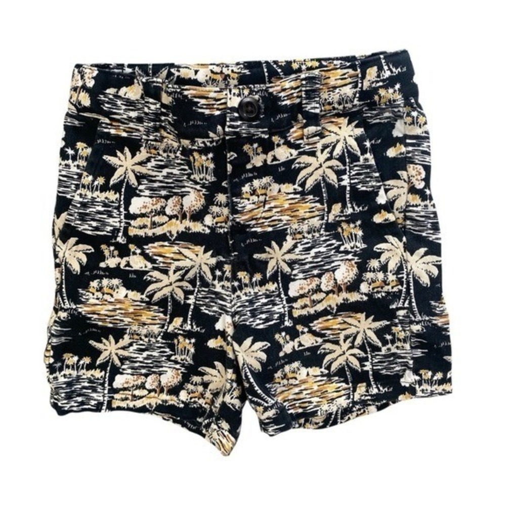 Janie and Jack Tropical Palm Tree Chino Shorts Toddler Boys 2T Coastal Preppy